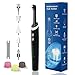 Lucidatore dentale, kit di sbiancamento dei denti ricaricabile, per la pulizia dei e lo sbiancamento, lucidatore elettrico con pasta lucidante a 3 denti, 5 modalità di velocità, luce LED-nero immagine