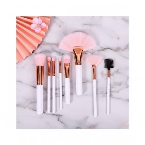 Image of Narah venturesMakeup Brush Set 8 Pcs | Soft Professional Makeup Brushes for Foundation, Blush, Eyeshadow & Blending | Beauty Brush Kit for Women & Girls (multicolor)