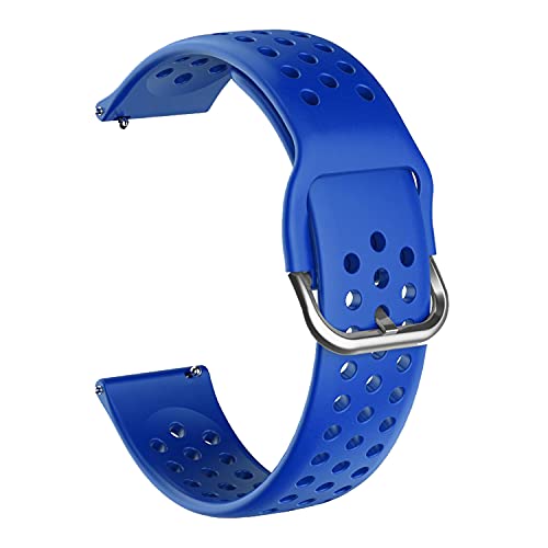 Image of ACM Watch Strap 20mm compatible with Goqii Smart Vital Plus Smartwatch | Silicone Belt Breatheable Dot