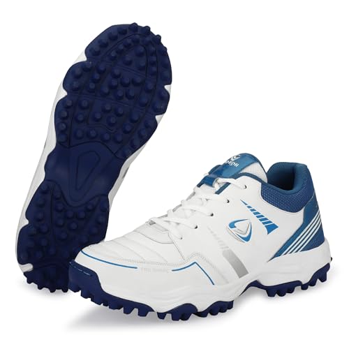 Image of PRO KVH Lightweight Cricket Shoes for Men | Rubber Spikes | Water-Resistant | All-Round Performance Footwear for Outdoor and Field Sports