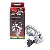 Terra Exotica Heizkabel - 25 Watt / 4,5 m Heat Cable - Bodenheizung für Terrarien - Terrarium Heizung - Silikonheizkabel für optimale Wärmeleitfähigkeit