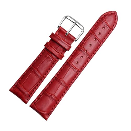 Bracelet de montre en cuir femme rose 16mm pour remplacer un vieux bracelet
