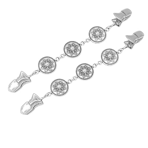 Collier clip de pull haut de gamme en alliage ciselé look vintage mixte