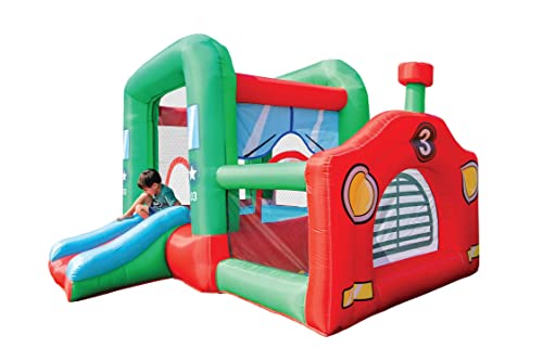 CocoNut Castles Big Rig Truck Bouncy Castle, Inflatable Bounce House For Kids That Looks Like a Freighter Truck, 120 volt AC Blower Included, Great For Backyard Playdates and Birthday Parties, Ages 5+