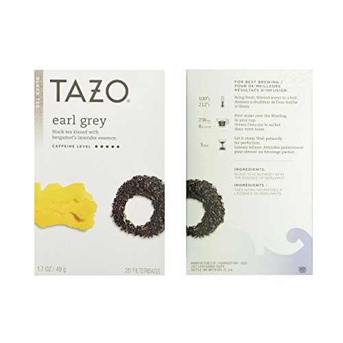 Tazo Black Tea 4 Flavor Variety Pack Sampler (Pack Of 4, 80 Bags Total) #TOP5