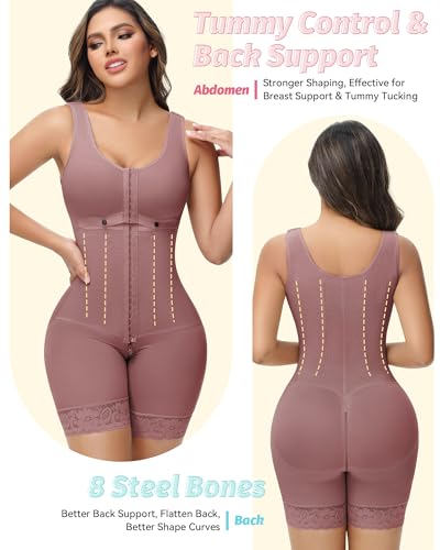 SHAPSHE Fajas Colombianas Moldeadoras Full Body Shaper Postparto Post Surgery Stage 2/3 Tummy Control Compression Garment3