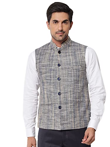 Image of Vastraa Fusion Men's Export-Quality Indian Traditional Nehru Jacket /Waistcoat