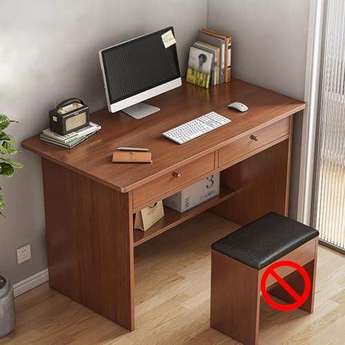 Petit bureau pour ordinateur portable avec tiroirs de rangement spacieux
