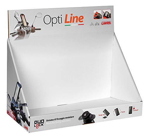 Expositor de mesa de cartón para evitar el desorden de productos Optiline