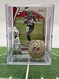 Tampa Bay Buccaneers Super Bowl LV Replica Championship Ring mini Lombardi Trophy with Tom Brady Card Shabowbox Set