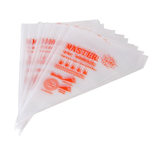 Gebkiiy Poches à Douilles jetables Pâtisserie gâteau Plastique Pâtisserie Sacs Décoration Sacs de Lot de Sacs de glaçage jetables 100 pcs 22×32×35cm