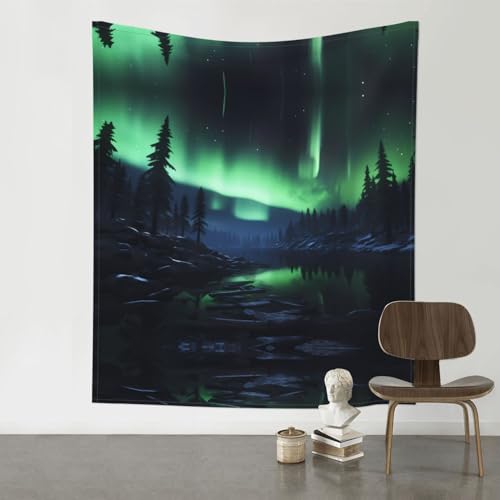 Tapisserie murale de salon HYTTER pour habiller un grand mur vide facilement