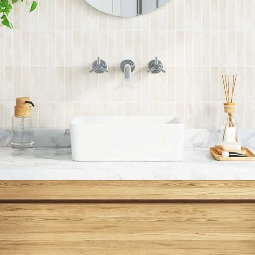 Lavabo de cerámica para habitación de invitados y baños modernos 3