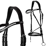 Material: Leder Heinick-Reitsport Trense gebisslose Zäumung ~ Diamant ~ WB VB Größe Warmblut