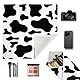 NHQZ XXL Mikrofasertuch Brillenputztücher - 35x 35 cm - Reinigung und Aufbewahrung von Verpackungen von Brillen, Smartphones, Tablets, Kameras (abstrakte Graffiti), B, A