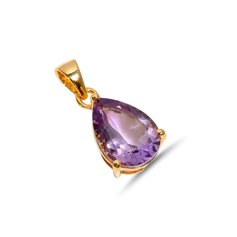 Pendentif améthyste rose et argent 925 fait main le cadeau parfait pour elle