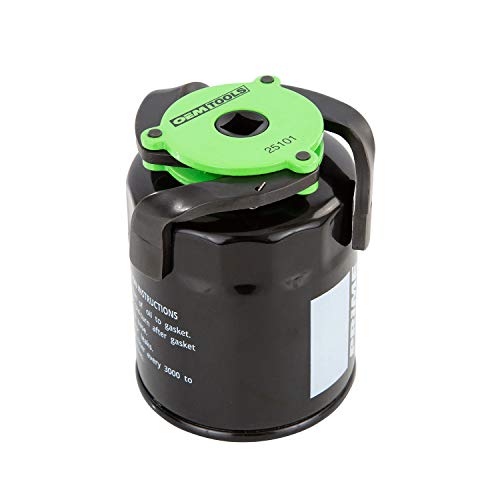 OEM TOOLS 25101 Adjustable Magnetic 3-Jaw Oil Filter Wrench, Green, 2.4