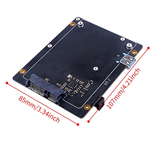 Image of Raspberry Pi 4 SATA Storage, Raspberry Pi 4 Model B 2.5 inch SATA HDD /SSD Expansion Board X825 V2.0 USB3.0 Shield ( Only for Raspberry Pi 4B )