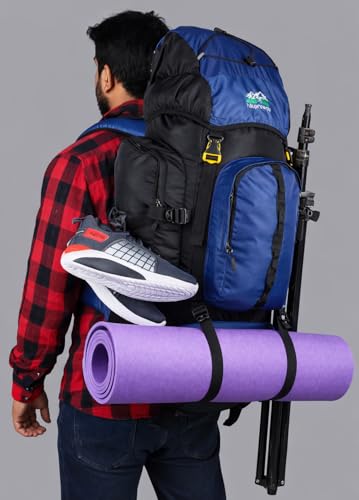 Image of hiker's way 75+5 Ltrs Rucksack bags Rucksacks for men Trekking bags for men backpacks Travelling Bag For men and women with waterproof compartment with rain cover