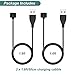 Kissmart Charger for Amazfit Band 5, Xiaomi Mi Band 7/6/5, Replacement USB Magnetic Charging Cable Cord Accessories [2Pack - 1.6ft/50cm]