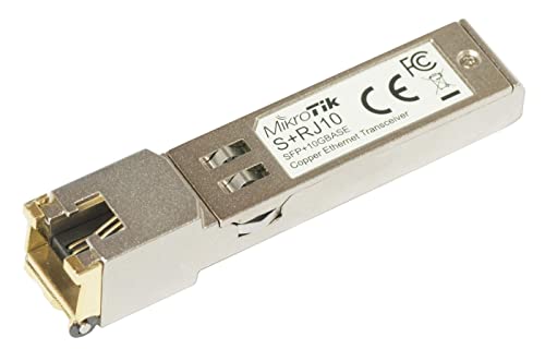 Price comparison product image Mikrotik S+RJ10 10000Mbit / s SFP+ Network Transmitter Module (10000 Mbit / s,  SFP+,  SFP +,  Metallic