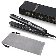 Wavytalk Mini Flat Iron 0.7 Inch Ceramic Mini Hair Straightener – Small Flat Irons for Short Hair, Curls Bangs, Travel…