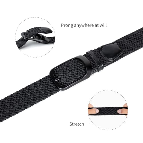 100-190 cm 31-75 Inches Leisure Man Woven Belts Office Light Silk The Belt Gift (Color : C) (E)3