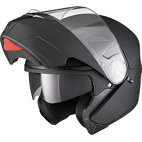 Agrius Fury Flip Front Motorcycle Helmet XXL Matt Black Cover