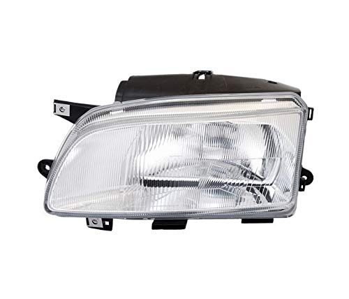 Faro delantero izquierdo compatible con Citroen Berlingo M 1996 1997 1998 1999 2000 2001 2002 VP1160L Faros delanteros del lado del chofer, montaje de faros delanteros de coche, lámpara cromada LHD
