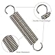 GUNGY Zugfedern mit Haken Edelstahl Spannfeder Zugfeder 80mm Außendurchmesser 16mm Drahtdurchmesser 2mm Maximale Zugkraft 8,8kg 2x16x80mm 2 Stück