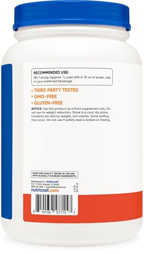 Image of Nutricost Whey Protein Isolate (2 LB) Strawberry Banana Flavored - GMO-Free, Gluten-Free