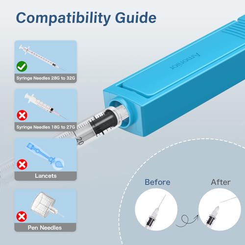 image for Amonior Sharps Container, FSA/HSA Eligible Needles Clip for Syringes w