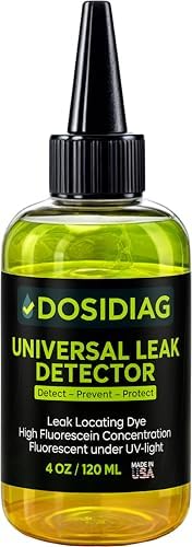DOSIDIAG Universal Leak Detector – Tracer Dye for Pool, Spa, Plumbing, Roof, Car – High Visibility – Fast Detection - 100% UV Compatible