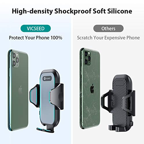 Ultra Stable Car Phone Mount, VICSEED NEWEST CD Slot & Air Vent Universal Cell Phone Holder for Car, Fit for iPhone 12 11 Pro Max SE Xs Xr X 9 8 7 Plus, Galaxy Note 10 S20 S20+ S10+ S10 Google LG Etc. - Thumbnail 3