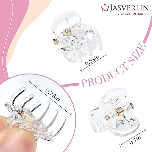 JASVERLIN Small Hair Clips Tiny Claw Clips - Image 2