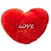 DREAMDEER Rouge Amour Coeur Forme Coussin Lettres en Peluche Doux Coussin Pad Canapé Décor À La Maison - 3246#
