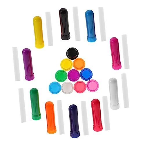 Holibanna 10piezas Inhaladores Aceites Esenciales Pajita Nasal para Botella De Aromaterapia Tubos para De Aceites Esenciales para Aromaterapia Hogar