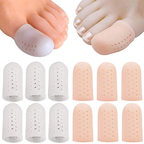 12 piezas Comodidad transpirable Protector dedos pie