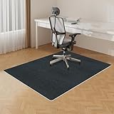 【Amazon 限定ブランド】床保護マットチェアマット パッド デスク下 マット120×90cm TPR WEIDUOYI マット 床 椅子 マットゲーミングフロアマットカーペットフローリングマット厚さ4mmキズ防止 凹み防止 静音吸音 滑り止め 丸洗い可能自由にカット 畳保護 オフィスホーム保護パッド（ブラック）