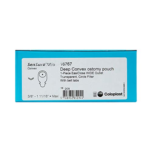 image for SenSura Mio Convex Filtered Ostomy Pouch One-Piece System 11 Inch Leng