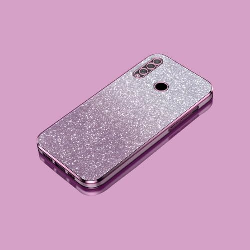 PAIXIKYZ Compatible con Huawei P30 Lite/Honor 20S Funda Suave Transparente Electropalada de TPU + Papel con Purpurina