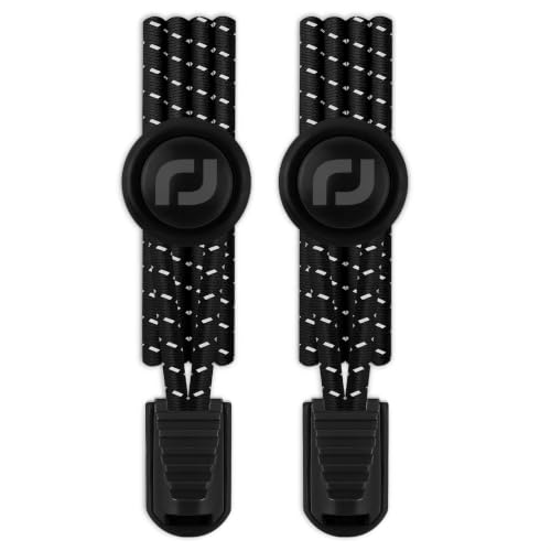 Image of RJ-Sport Tieless Elastic Shoe Laces - Heavy Duty No Tie Shoelaces for Kids and Adult with Strong Lock and Speed Shoestrings