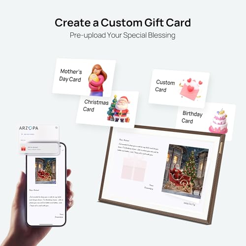 Image of ARZOPA 15.6 inch Large Digital Picture Frame Free Cloud Storage No Subscription 1920X1080 FHD Touchscreen Anti-Glare Electric Photo Frame Slideshow Custom Gift Mode for Family and Friends