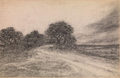Lienzo Landskab Med Træer Georges Michel para decorar salones elegantes de 60x90cm