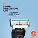 Dollar Shave Club | 4 Blade Razor Refills (8 Pack) | Swift Rinse Blades for Longer and Thicker Hair