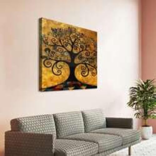 Art mural floral texturé grand format abstrait chic