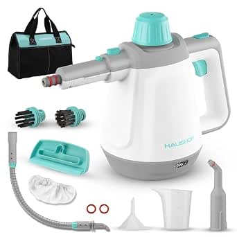 sterrante portatile con serbatoio di 450 ml e accessori per rimozione di macchie in 8 pezzi