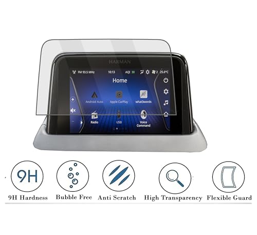 Image of (3 PACK Screen Guard For TATA CURVV EV 2024 /7 INCH INFOTAINMENT + STEERING + AC PANEL PROTECTOR /Curvv.EV Creative Car Digital Display Accessories [Not Tempered Glass] 7 INCH