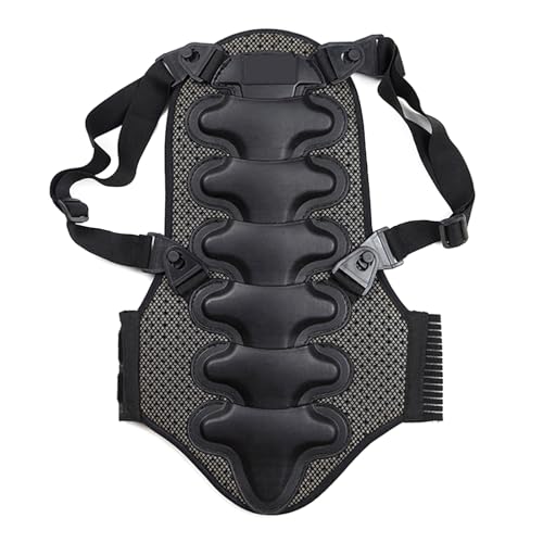 BINGGA Unisex Back Protector Spine Guard Back Support Protective Gear for Motorcycling Skiing Skateboarding Snowboarding