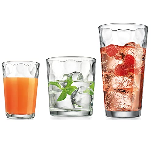 Home Essentials 12-Piece Galaxy Glassware Set
